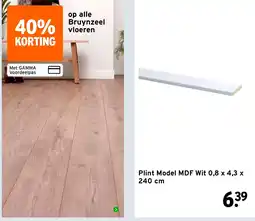 GAMMA Plint Model MDF Wit aanbieding