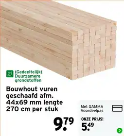 GAMMA Bouwhout vuren aanbieding