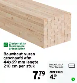 GAMMA Bouwhout vuren aanbieding