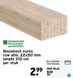 GAMMA Bouwhout vuren aanbieding