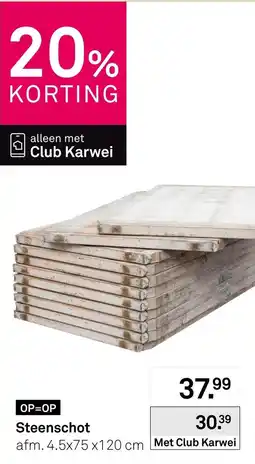 Karwei Steenschot aanbieding