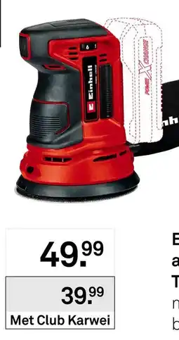 Karwei Einhell met slijper aanbieding