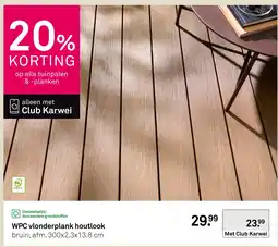 Karwei Karwei WPC vlonderplank houtlook aanbieding