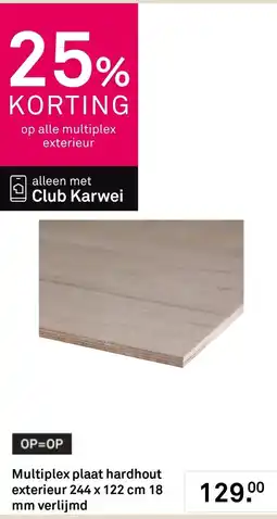 Karwei Club Karwei multiplex plaat hardhout aanbieding