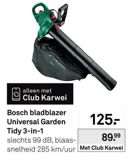 Karwei Bosch bladblazer Universal Garden Tidy 3-in-1 aanbieding
