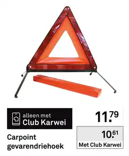 Karwei Carpoint gevarendriehoek aanbieding