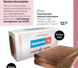 Karwei Knauf Rock4All Steenwol Isolatieplaat aanbieding