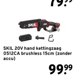 GAMMA SKIL 20V hand kettingzaag 0512CA brushless 15cm aanbieding