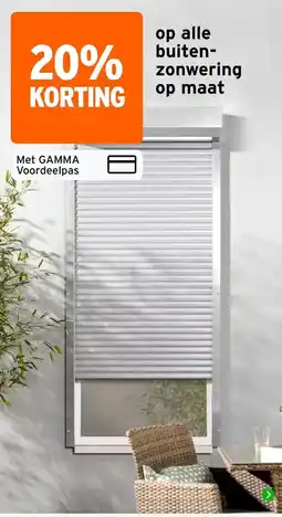 GAMMA gamma buitenzonwering aanbieding