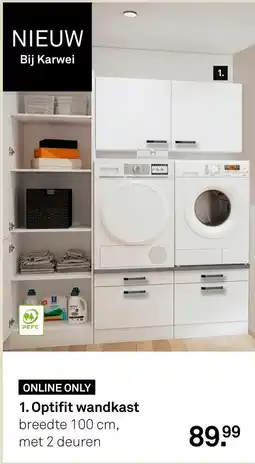 Karwei Karwei Optifit wandkast aanbieding
