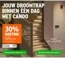 GAMMA CANDO traprenovatie aanbieding