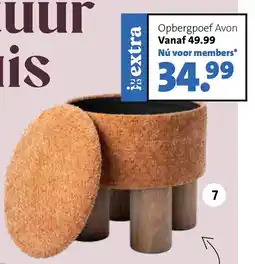 Intratuin Opbergpoef Avon aanbieding