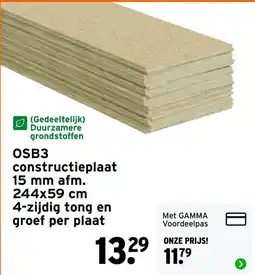 GAMMA OSB3 constructieplaat aanbieding