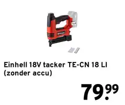 GAMMA Einhell 18V tacker TE-CN 18 LI aanbieding