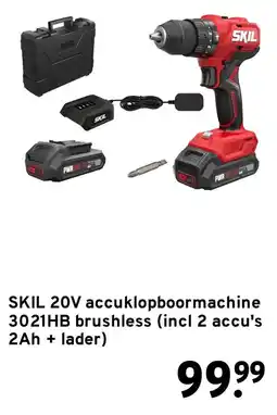 GAMMA SKIL 20V accuklopboormachine 3021HB brushless aanbieding