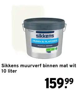 GAMMA sikkens muurverf binnen mat wit aanbieding