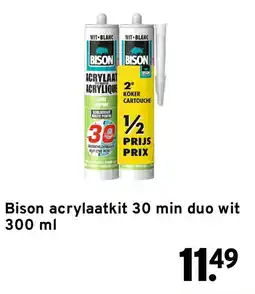 GAMMA Bison acrylaatkit 30 min duo wit aanbieding