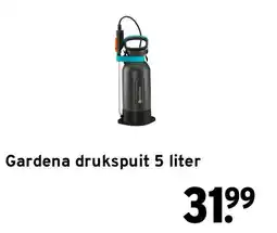 GAMMA Gardena drukspuit 5 liter aanbieding