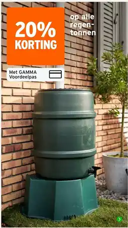 GAMMA gamma regen-tonnen aanbieding