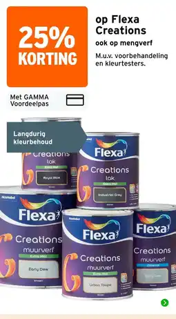 GAMMA Flexa Creations muurverf aanbieding