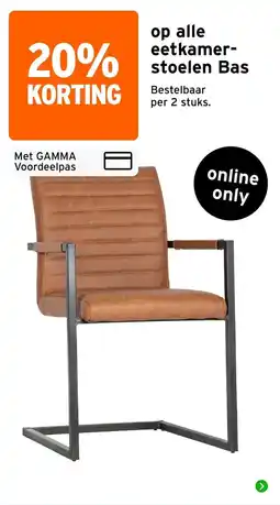 GAMMA Bas eetkamerstoelen aanbieding