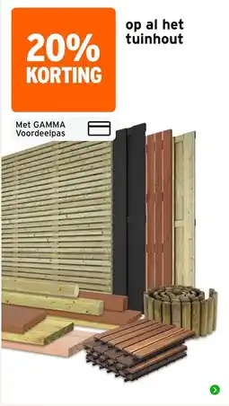 GAMMA gamma tuinhout aanbieding