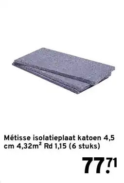 GAMMA Métisse isolatieplaat katoen aanbieding