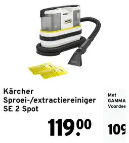 GAMMA Kärcher Sproei-/extractiereiniger SE 2 Spot aanbieding