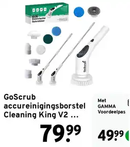 GAMMA GoScrub accureinigingsborstel Cleaning King V2 aanbieding