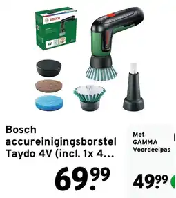 GAMMA Bosch accureinigingsborstel Taydo 4V aanbieding