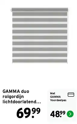 GAMMA GAMMA duo rol gordijn lichtdoorlatend... aanbieding