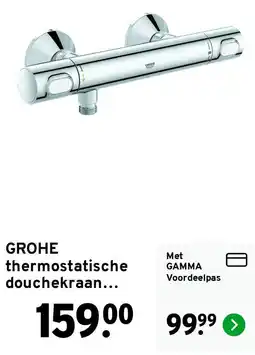 GAMMA Grohe thermostatische douchekraan... aanbieding