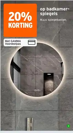 GAMMA badkamer-spiegels aanbieding