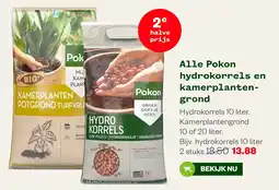 Welkoop Pokon hydrokorrels en kamerplantengrond aanbieding