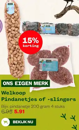 Welkoop Welkoop Pindanetjes of -slingers aanbieding