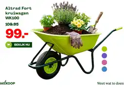 Welkoop Altrad Fort kruiwagen WK100 aanbieding