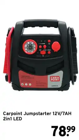 GAMMA Carpoint Jumpstarter 12V/7AH 2in1 LED aanbieding