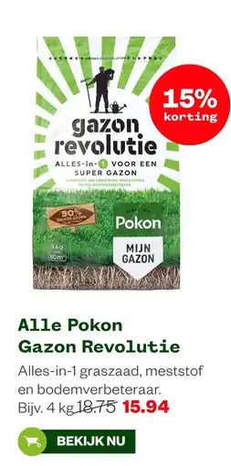 Welkoop Pokon Gazon Revolutie aanbieding