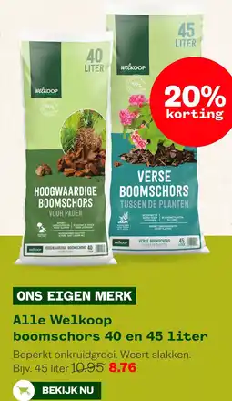 Welkoop Welkoop boomschors aanbieding