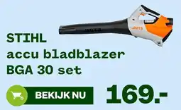 Welkoop STIHL Accu Bladblazer BGA 30 set aanbieding