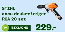 Welkoop STIHL Accu Drukreiniger RCA 20 set aanbieding