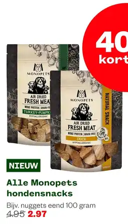 Welkoop Monopets hondensnacks aanbieding