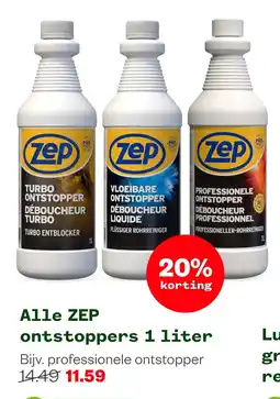 Welkoop Zep ontstoppers aanbieding