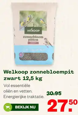 Welkoop Welkoop zonnebloempit zwart aanbieding