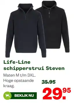 Welkoop Life-Line schipperstrui Steven aanbieding