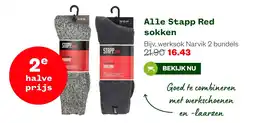 Welkoop Stapp Red sokken aanbieding