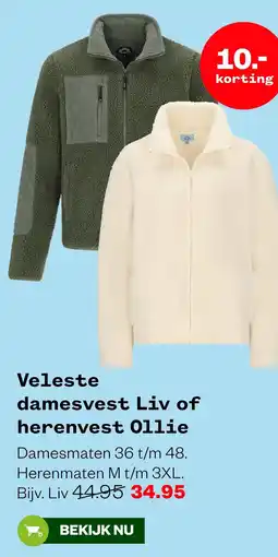 Welkoop Valeste Damesvest Liv of Herenvest Ollie aanbieding