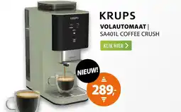 Expert krups volautomaat sa401l coffee crush aanbieding