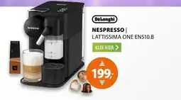 Expert DeLonghi Nespresso Lattissima One EN510.B aanbieding