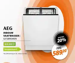 Expert AEG INBOUW VAATWASSER GI72BREMEN aanbieding